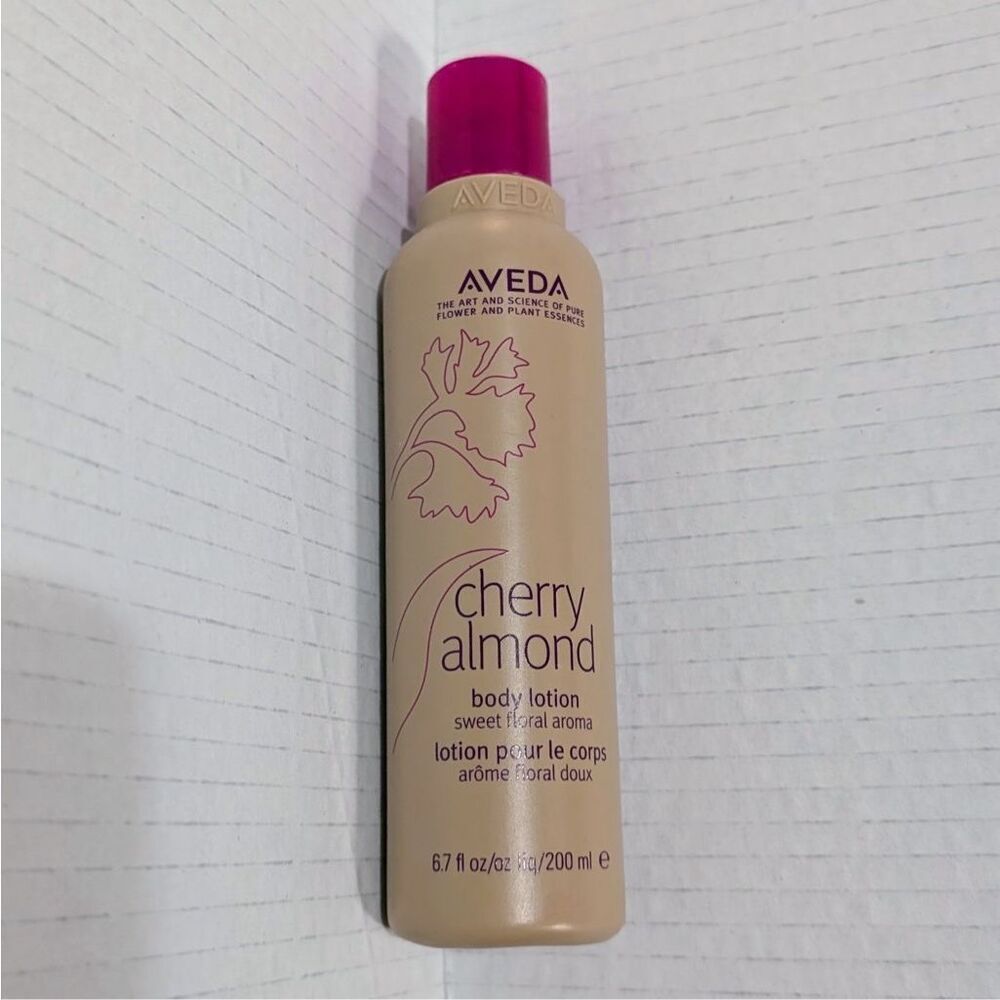 Aveda Cherry Almond Body Bath Lotion Sweet Floral Scent 6.7 Fl Oz/200ml New